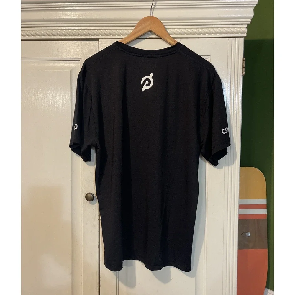Peleton Rash Guard Shirts Men L Black Lot Of Two Long & Short Sleeve